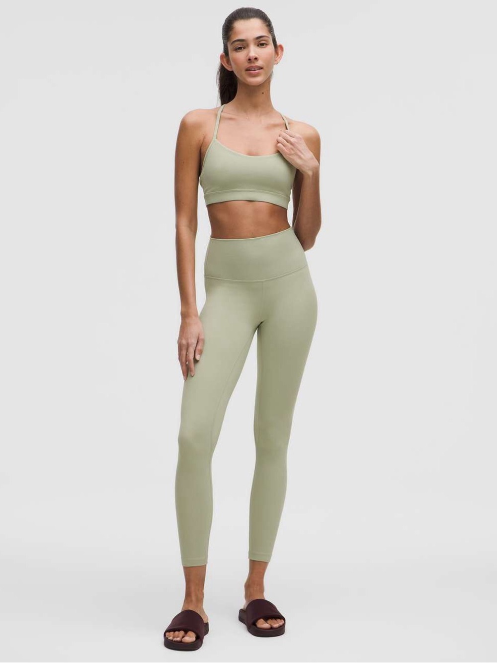 Lululemon Align High-Rise Pant 25" and Like a Cloud Bra Long Line Set
